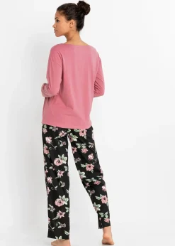 bonprix Pyjama en coton|Femme Lingerie Nuit