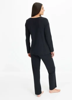 bonprix Pyjama en coton doux|Femme Lingerie Nuit