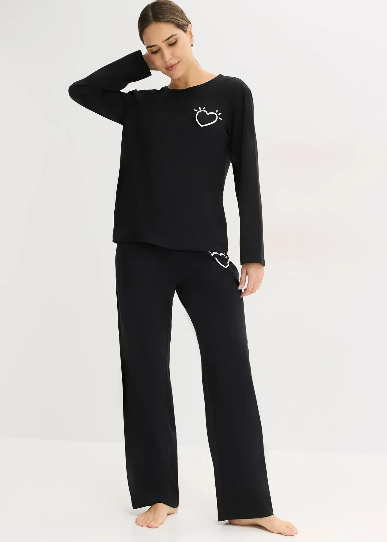 Femme bonprix Lingerie Nuit|Pyjama en coton doux