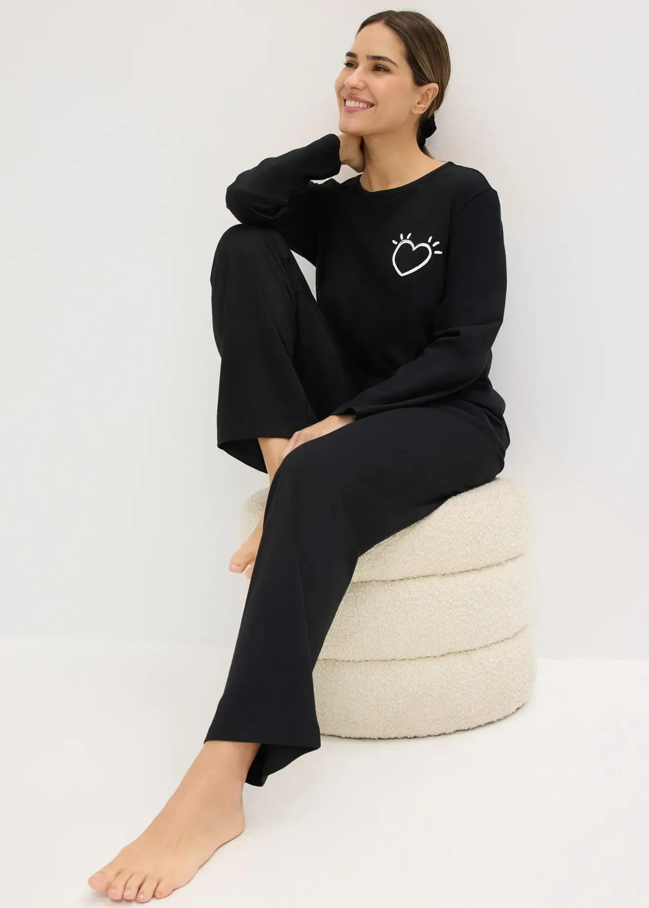 Femme bonprix Lingerie Nuit|Pyjama en coton doux