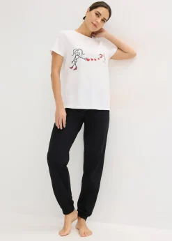 Femme bonprix Lingerie Nuit|Pyjama en coton doux