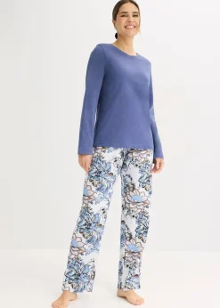 bonprix Pyjama en coton doux|Femme Lingerie Nuit