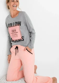 Femme bonprix Lingerie Nuit|Pyjama en coton et viscose