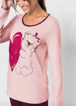 bonprix Pyjama en coton majoritaire|Femme Lingerie Nuit