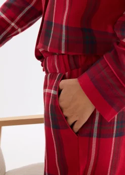 Femme bonprix Lingerie Nuit|Pyjama en douce flanelle de coton avec pochette cadeau