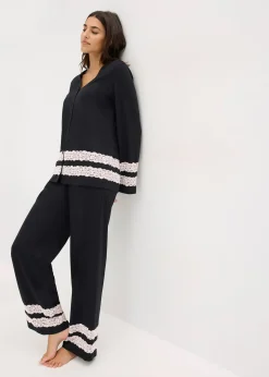 Femme bonprix Lingerie Nuit|Pyjama en douce viscose mélangée