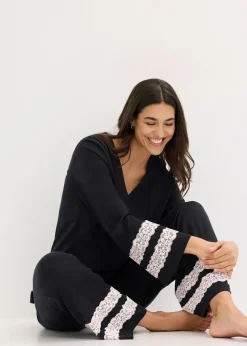 Femme bonprix Lingerie Nuit|Pyjama en douce viscose mélangée