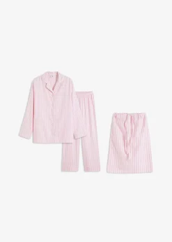Femme bonprix Lingerie Nuit|Pyjama en flanelle avec pochette cadeau