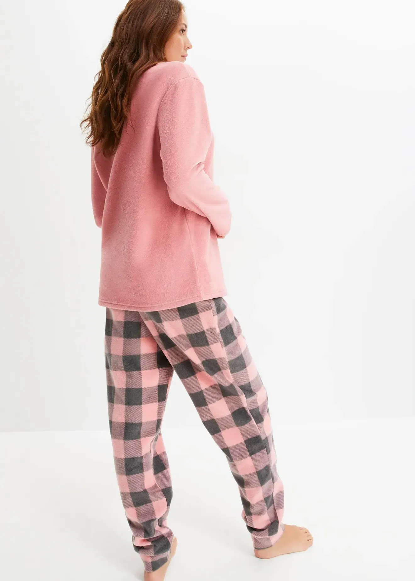 bonprix Pyjama en polaire|Femme Homewear|Lingerie Nuit