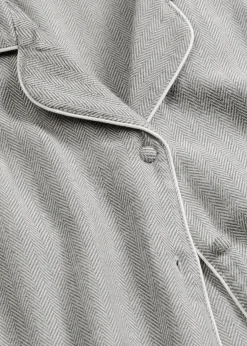 Femme bonprix Lingerie Nuit|Pyjama tissé en flanelle avec motif chevrons