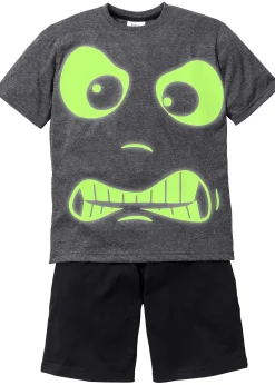 Enfant bonprix Vêtements Enfant|Garçons·Pyjamas|Pyjashort à imprimé phosphorescent (ens. 2 pces)
