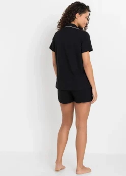 bonprix Pyjashort avec chemise boutonnée|Femme Basiques|Lingerie Nuit
