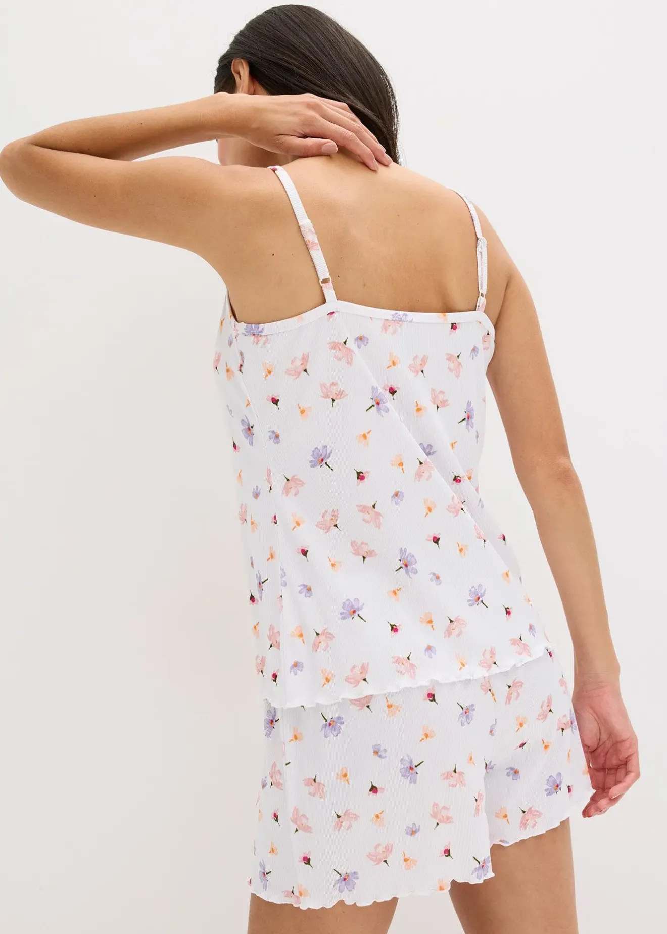 bonprix Pyjashort en matière côtelée|Femme Lingerie Nuit