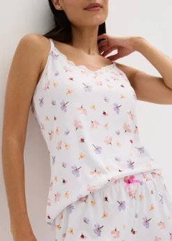 bonprix Pyjashort en matière côtelée|Femme Lingerie Nuit