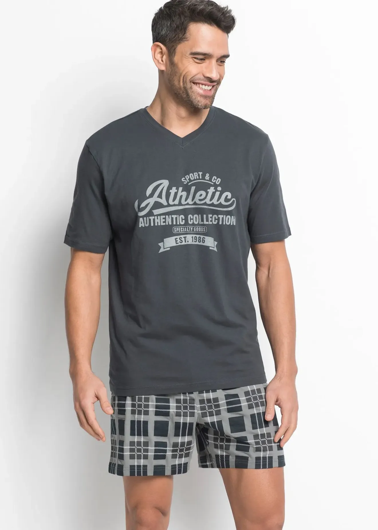 Homme bonprix Pyjamas|Sous-Vêtements|Pyjashort (ens. 2 pces)