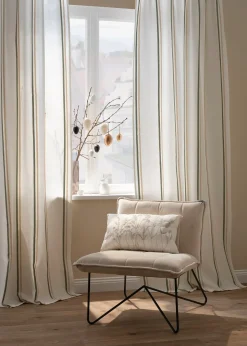 bonprix Salon·Rideaux & Voilages|Rideaux Classiques|Rideau à rayures tissées (1 pce)