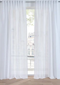 bonprix Rideau aspect lin normal et extra large (1 pce)| Salon·Rideaux & Voilages|Rideaux Classiques