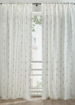 bonprix Rideau en coton à pois (1 pce)| Salon·Rideaux & Voilages|Rideaux Classiques