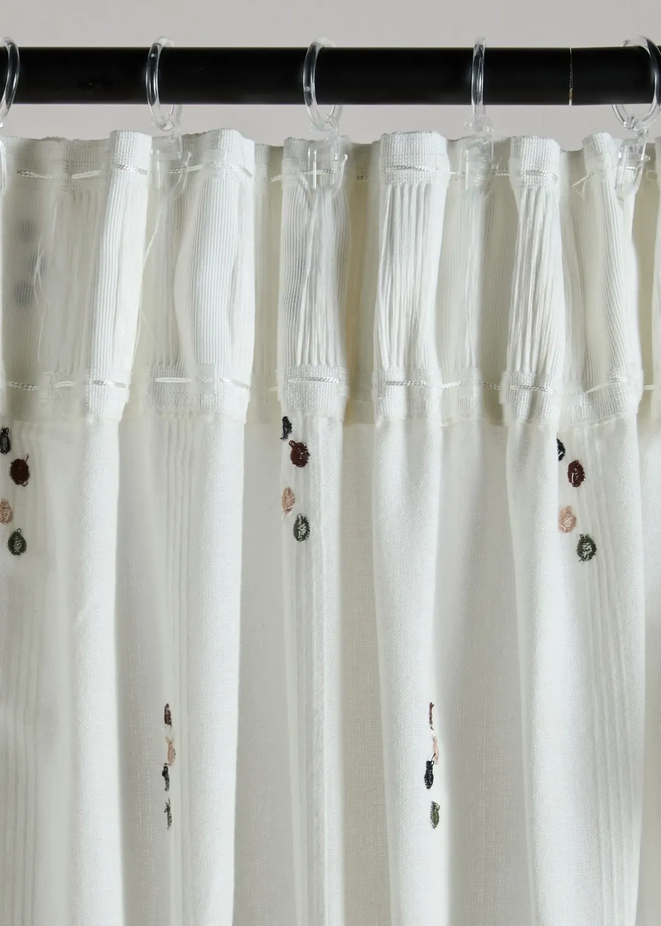 bonprix Rideau en coton à pois (1 pce)| Salon·Rideaux & Voilages|Rideaux Classiques