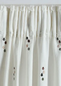 bonprix Rideau en coton à pois (1 pce)| Salon·Rideaux & Voilages|Rideaux Classiques