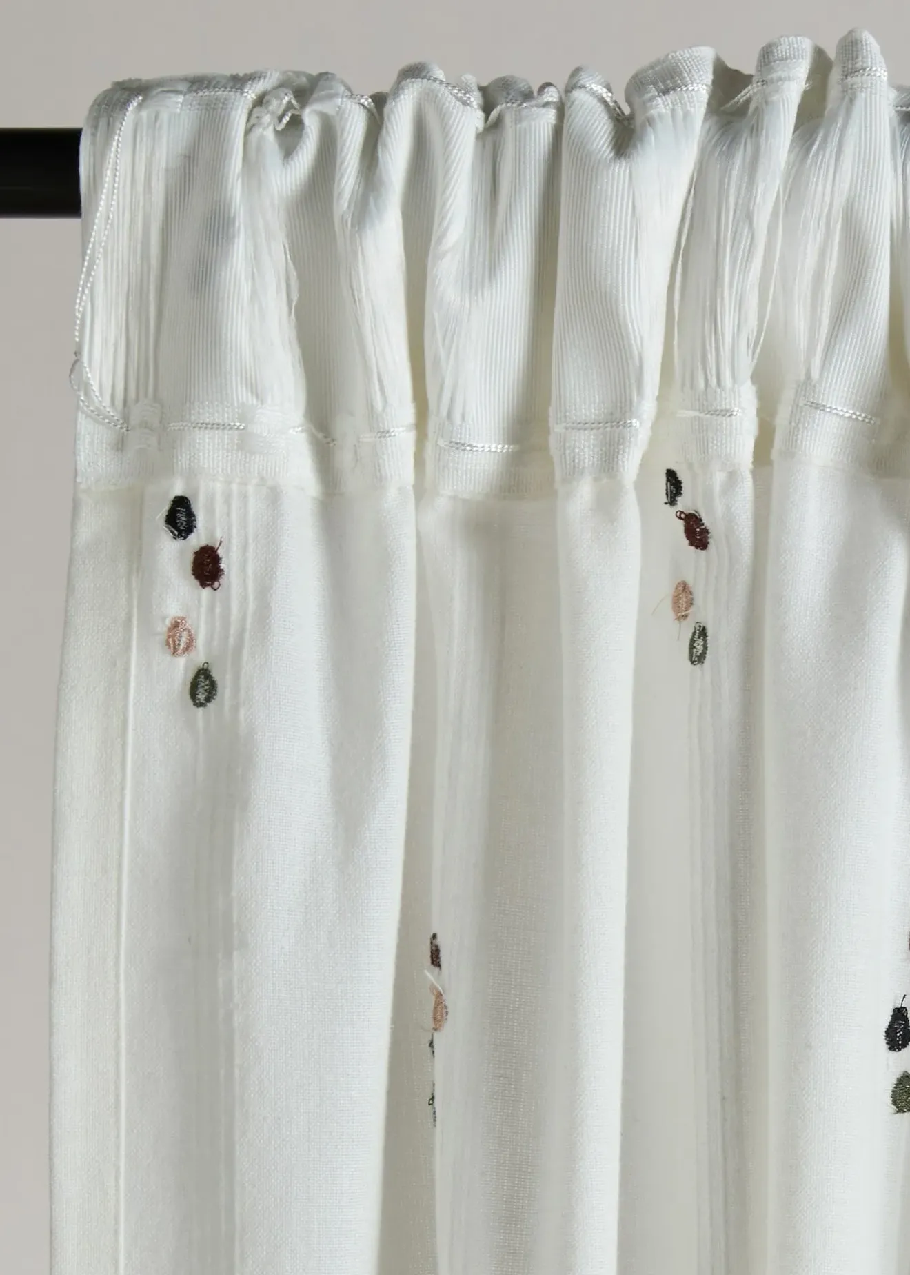 bonprix Rideau en coton à pois (1 pce)| Salon·Rideaux & Voilages|Rideaux Classiques