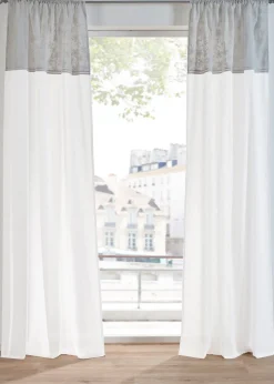bonprix Salon·Rideaux & Voilages|Rideaux Classiques|Rideau en coton avec broderie (1 pce)