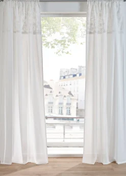 bonprix Salon·Rideaux & Voilages|Rideaux Classiques|Rideau en coton avec broderie (1 pce)