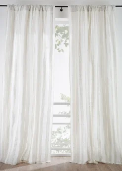 bonprix Rideaux Classiques|Rideau en coton rayé (1 pce)