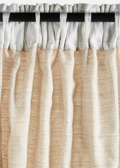 bonprix Rideaux Classiques|Rideau en coton texturé (1 pce)