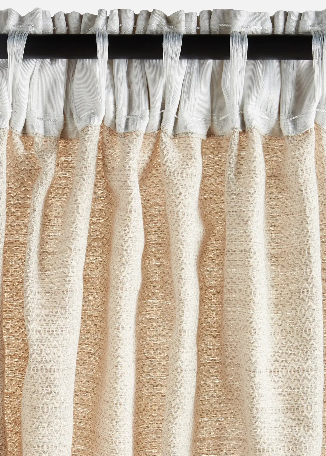 bonprix Rideaux Classiques|Rideau en coton texturé (1 pce)