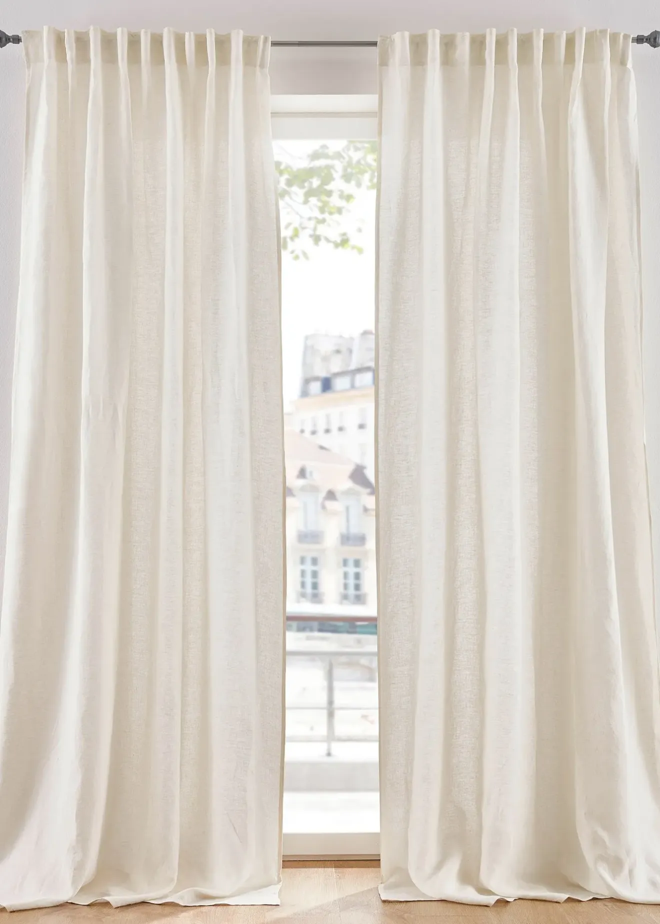 bonprix Salon·Rideaux & Voilages|Rideaux Classiques|Rideau en lin et coton (1 pce)