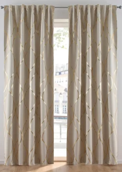 bonprix Rideau obscurcissant à imprimé brillant (1 pce)| Chambre À Coucher·Design Occultant|Rideaux Classiques