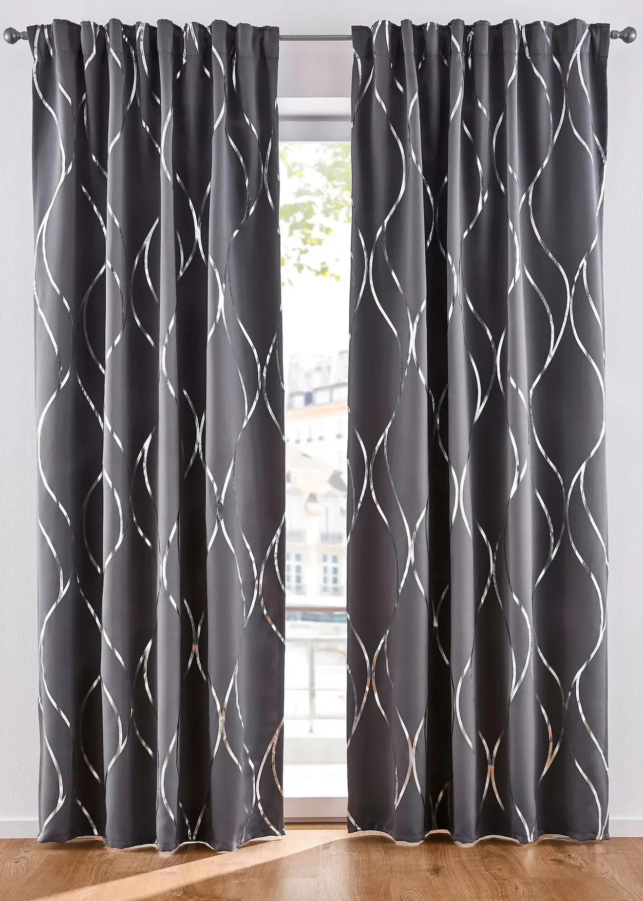 bonprix Chambre À Coucher·Design Occultant|Rideaux Classiques|Rideau obscurcissant à imprimé brillant (1 pce)