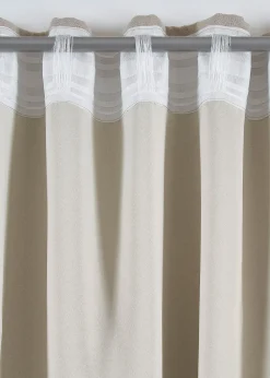 bonprix Chambre À Coucher·Design Occultant|Premium|Rideau obscurcissant double épaisseur, devant texturé (1 pce)