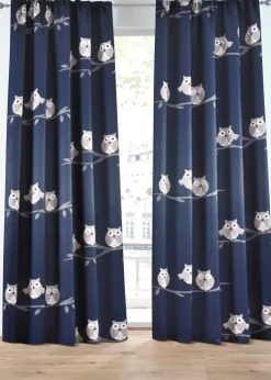 bonprix Rideau obscurcissant motif chouettes (1 pce)| Rideaux Classiques
