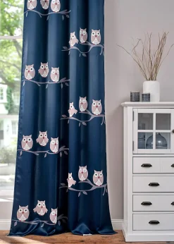 bonprix Rideau obscurcissant motif chouettes (1 pce)| Rideaux Classiques