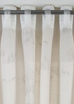 bonprix Rideaux Classiques|Rideau panneau avec paysage hivernal, aussi en XXL (1 pce)