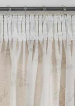 bonprix Rideaux Classiques|Rideau panneau avec paysage hivernal, aussi en XXL (1 pce)