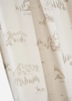 bonprix Rideaux Classiques|Rideau panneau avec paysage hivernal, aussi en XXL (1 pce)