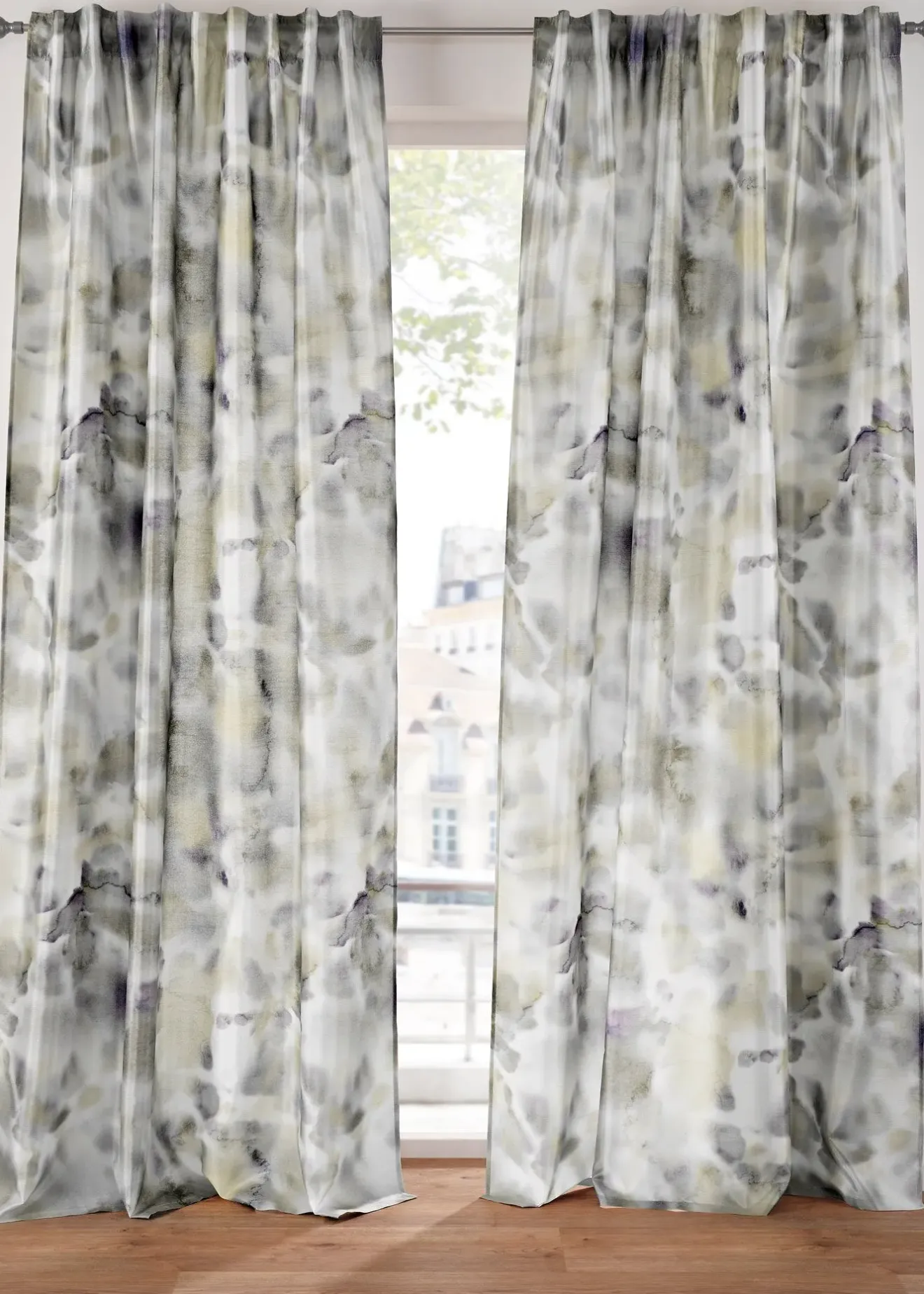 bonprix Salon·Rideaux & Voilages|Rideaux Classiques|Rideau panneau imprimé prêt à poser (1 pce)