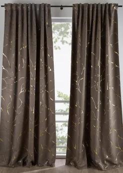 bonprix Rideaux Classiques|Rideau panneau obscurcissant à imprimé brillant (1 pce)