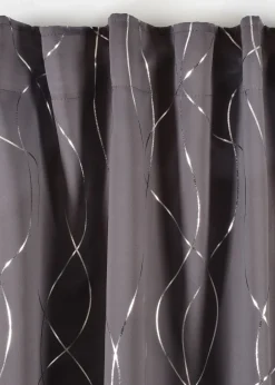 bonprix Rideau panneau obscurcissant à imprimé brillant, aussi en extra long (1 pce)| Chambre À Coucher·Design Occultant|Rideaux Classiques