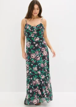 Femme bonprix Robes|Tailles Petite|Robe à bretelles en mesh doux