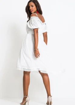 bonprix Robe à bretelles et base asymétrique|Femme Robes