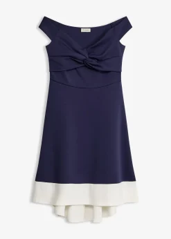 Femme bonprix Mode Festive|Robes|Robe à col Bardot et détail nœud