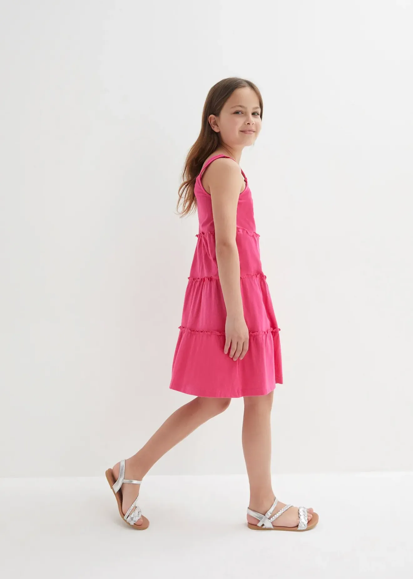 bonprix Robe 100% coton à bretelles|Enfant Vêtements Enfant|Filles 9-16 Ans·Robes & Combinaisons