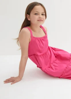 bonprix Robe 100% coton à bretelles|Enfant Vêtements Enfant|Filles 9-16 Ans·Robes & Combinaisons