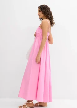 Femme bonprix Robes|Robe 100% coton à fines bretelles