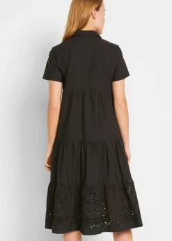 bonprix Robe 100% coton avec broderies anglaises|Femme Robes