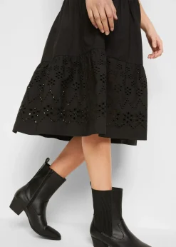 bonprix Robe 100% coton avec broderies anglaises|Femme Robes